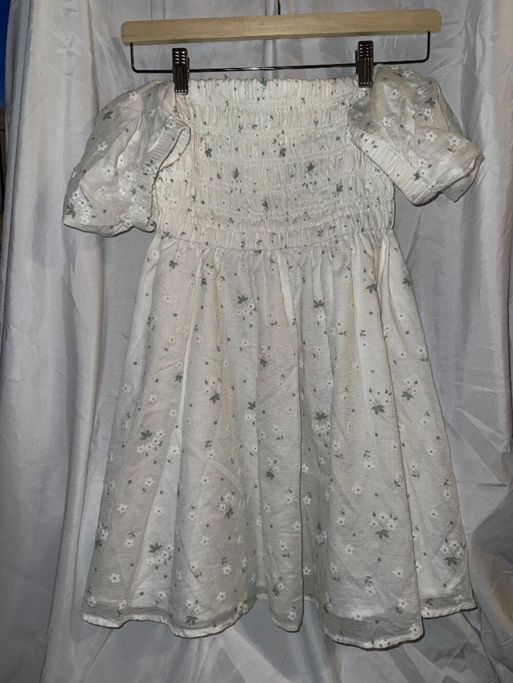off-the-shoulder babydoll dress, size s